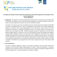 The Coalition of Civil Society Organisations: Call for Proposals - Consultancy to develop a GEF SGP full grant project proposal